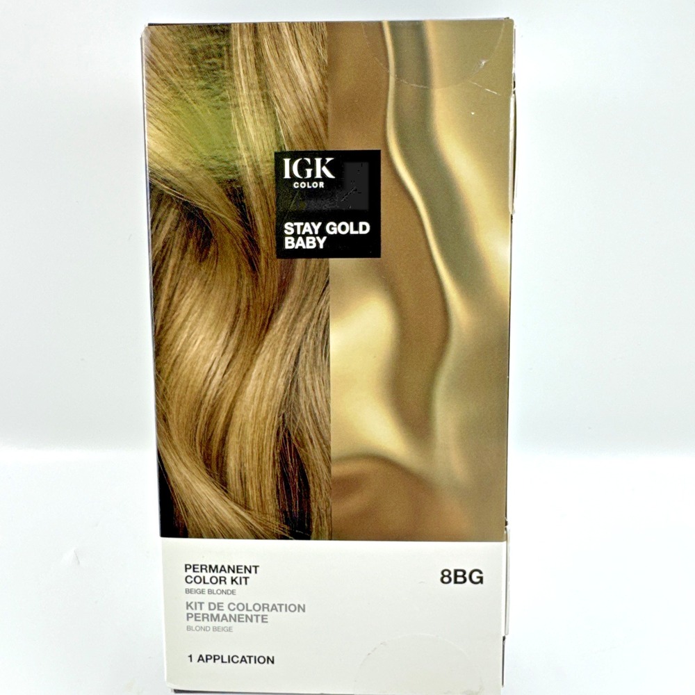 IGK Permanent Color Kit STAY GOLD BABY - Beige Blonde 8BG